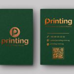 Hot Stamped Business Cards