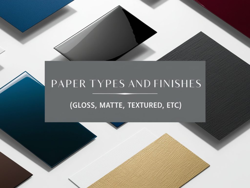 Paper Types and Finishes