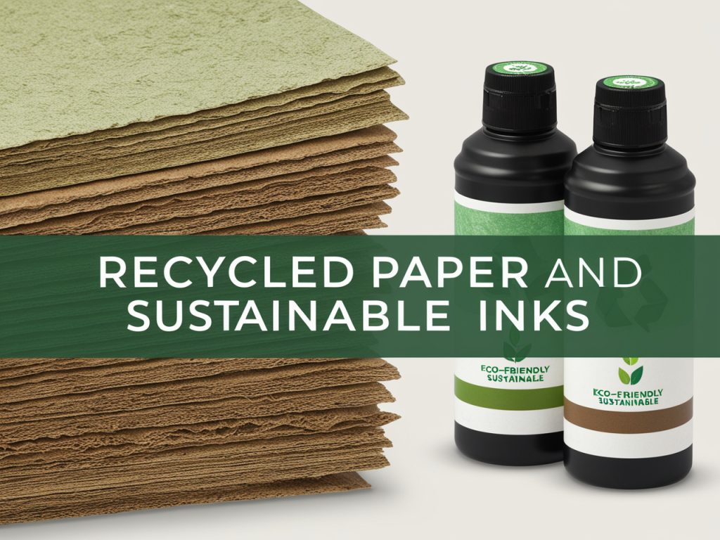 Recycled Paper and Sustainable Inks