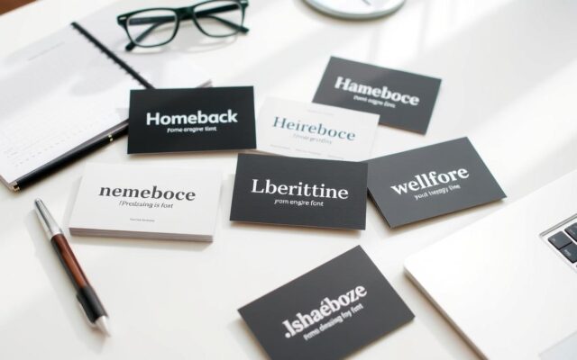 Top 10 Professional Fonts for Stunning Business Cards