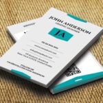 Classic Monochrome Personal Business Card Template 2