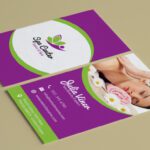 massage therapy business card template