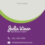 massage therapy business card template