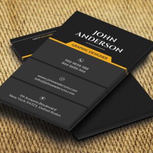 modern minimalist personal business card template 1