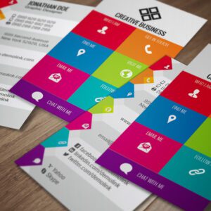 motion graphics designer business card template