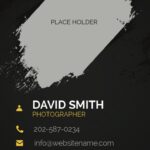 Portrait Photographer Business Card Template 2