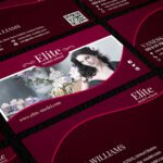 talent model agency business card template