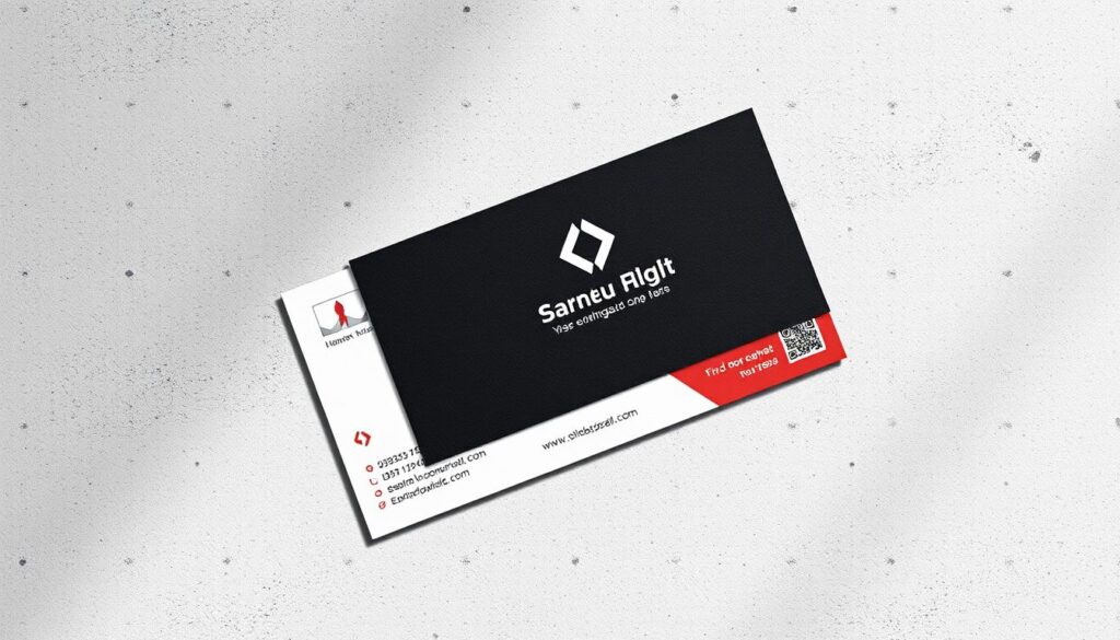 visual branding business card