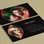 wedding photographer business card template