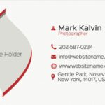 wedding photographer business card template