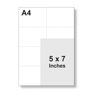 5″ x 7″ (127mm x 178 mm)