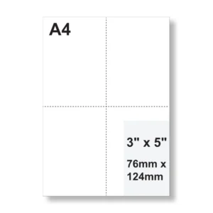 3″ x 5″ (76mm x 127 mm)