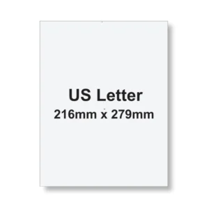 US Letter (8.5" × 11")